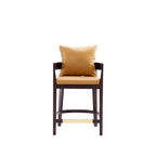 Tabouret de bar Manhattan Comfort Ritz 34 po en bois de hêtre Noyer foncé hauteur comptoir