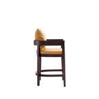 Tabouret de bar Manhattan Comfort Ritz 34 po en bois de hêtre Noyer foncé hauteur comptoir