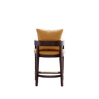 Tabouret de bar Manhattan Comfort Ritz 34 po en bois de hêtre Noyer foncé hauteur comptoir