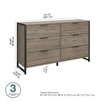 Commode à 6 tiroirs Atria de Bush Furniture