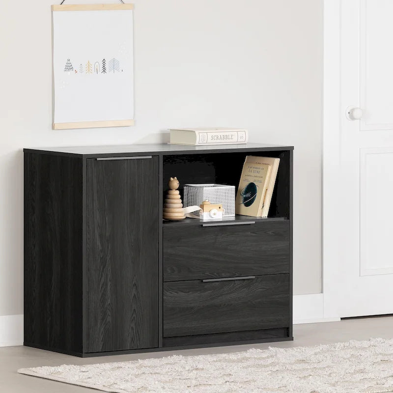 Commode 2 tiroirs avec porte Hourra de South Shore