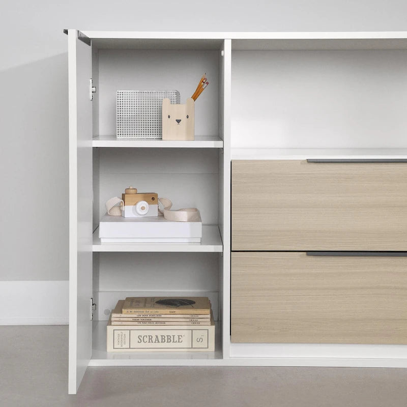 Commode 2 tiroirs avec porte Hourra de South Shore