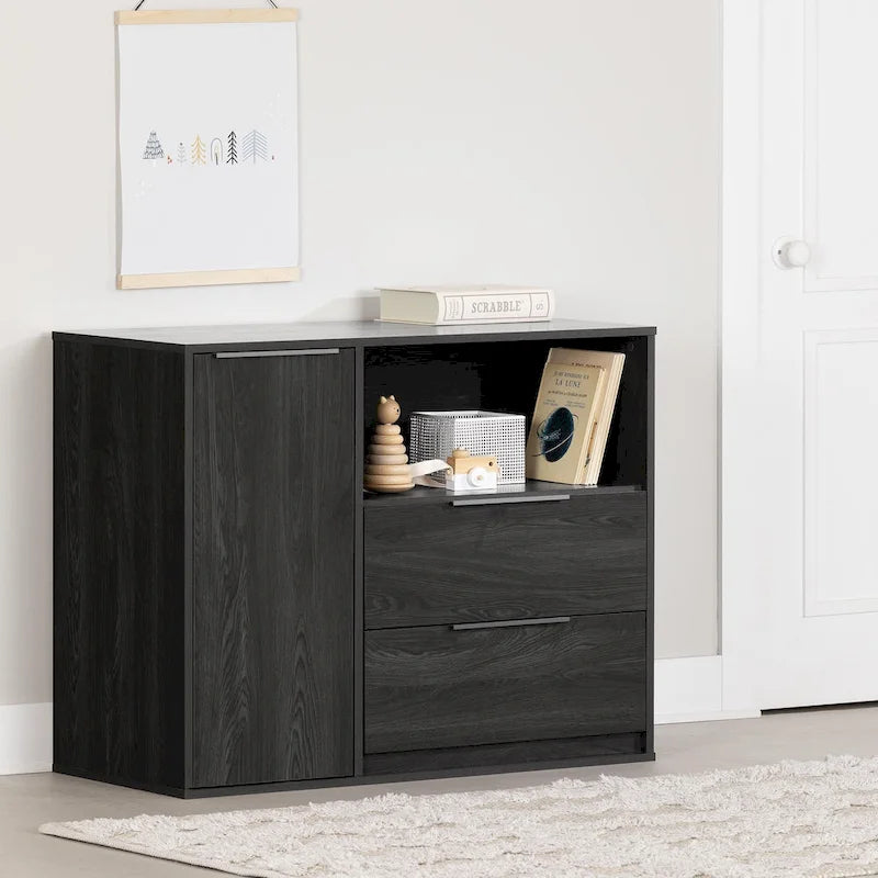 Commode 2 tiroirs avec porte Hourra de South Shore