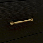 Commode polyvalente à 9 tiroirs - Noir et or élégant, meuble de rangement de qualité supérieure