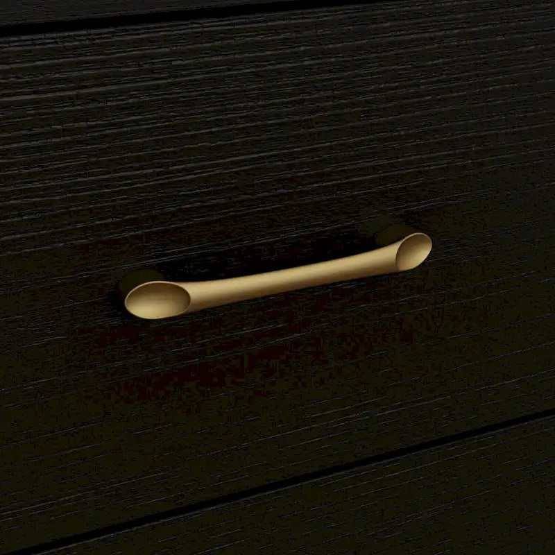 Commode polyvalente à 9 tiroirs - Noir et or élégant, meuble de rangement de qualité supérieure