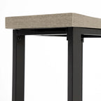 Ensemble de salle à manger 5 pièces Denhour DH BASIC hauteur comptoir, gris et noir