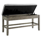 Banc de rangement-comptoir Garfield Driftwood de Steve Silver