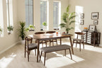 Carson Carrington Haapajarvi Mid-century Modern 6-piece Medium Oak Dining Set