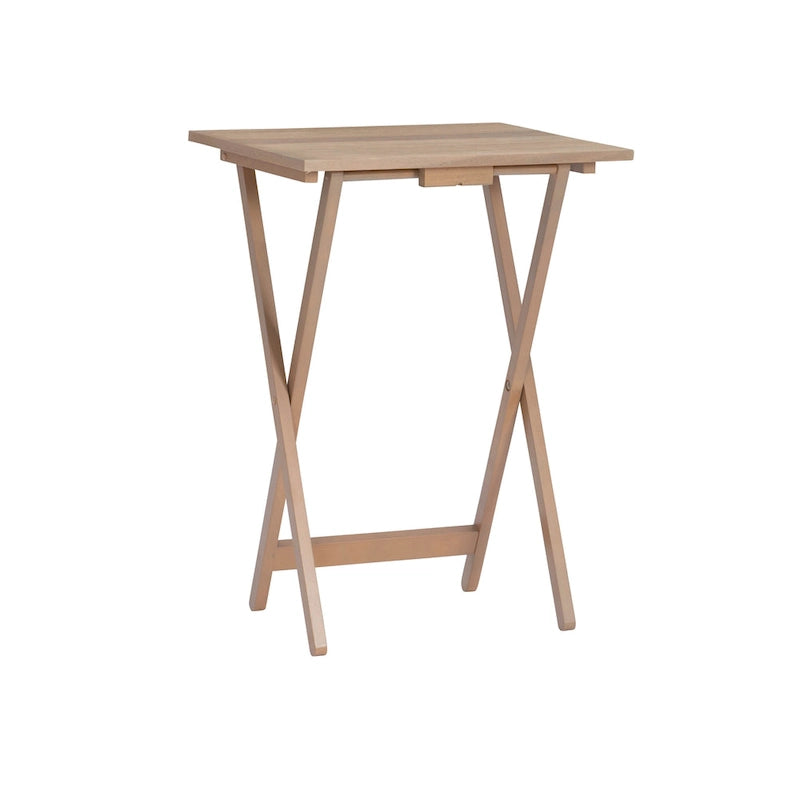 Ensemble de tables-plateaux en bois flotté d'acacia