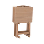 Ensemble de tables-plateaux en bois flotté d'acacia