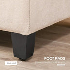 Banc de rangement, banc de bout de lit, coffre de rangement en tissu de lin avec couvercle relevable, pouf capitonné avec rangement pour le salon