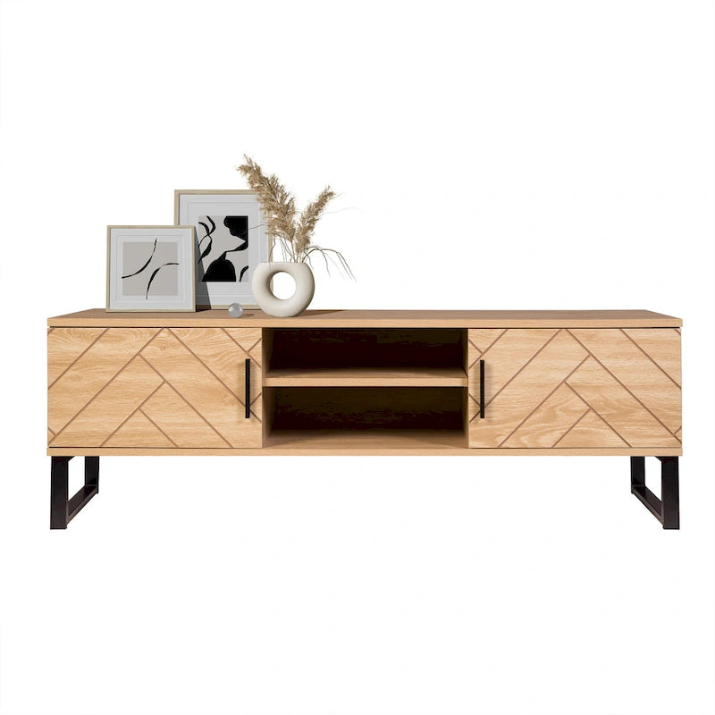 Meuble TV avec rangement 2 tiroirs Bali Coastal Modern