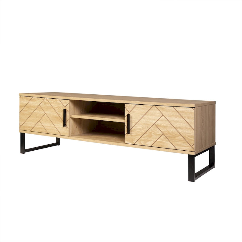 Meuble TV avec rangement 2 tiroirs Bali Coastal Modern