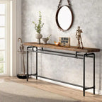 Table console de 70,9 pouces pour salon, table d'entrée en bois