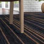 Ensemble de salle à manger Brentwood 5 pièces avec table ronde en bois marron et chaises à dossier cannage - 47 x 30 x 47