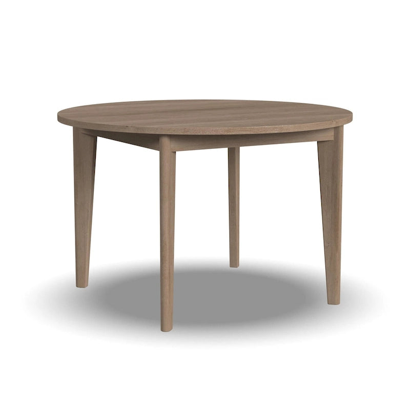 Ensemble de salle à manger Brentwood 5 pièces avec table ronde en bois marron et chaises à dossier cannage - 47 x 30 x 47
