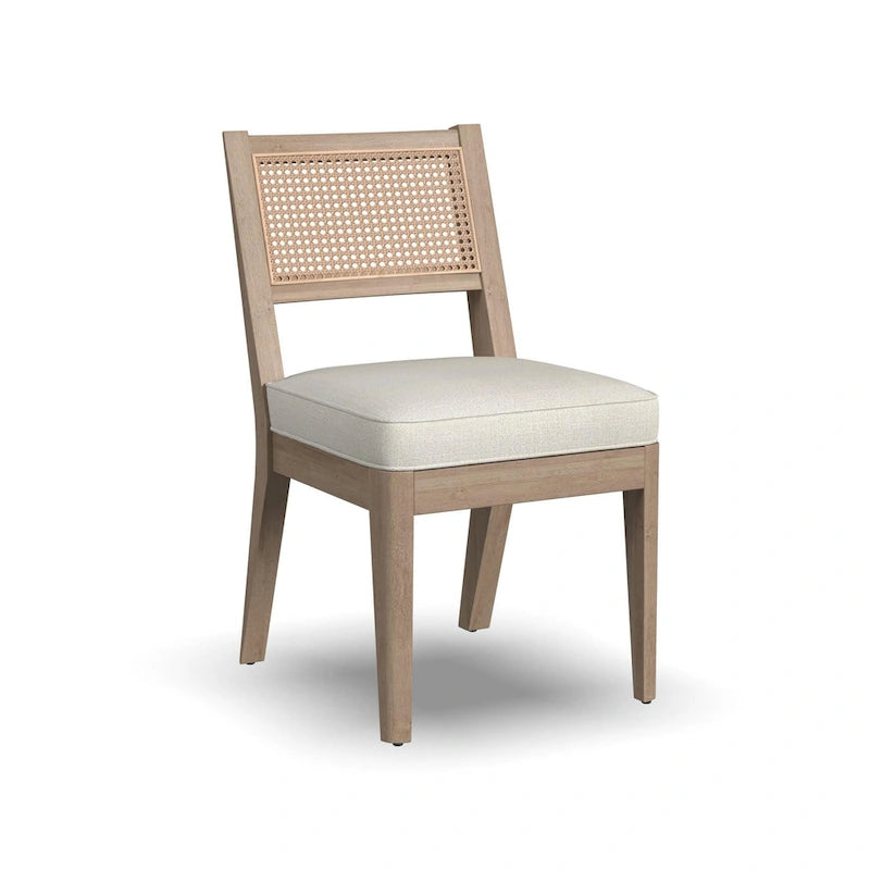 Ensemble de salle à manger Brentwood 5 pièces avec table ronde en bois marron et chaises à dossier cannage - 47 x 30 x 47