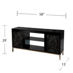 Meuble TV mural avec rangement Winsterly de SEI Furniture, pour téléviseurs allant jusqu'à 56 po