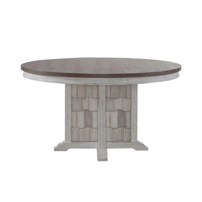 Ensemble de table à piédestal 5 pièces River Place Riverstone blanc