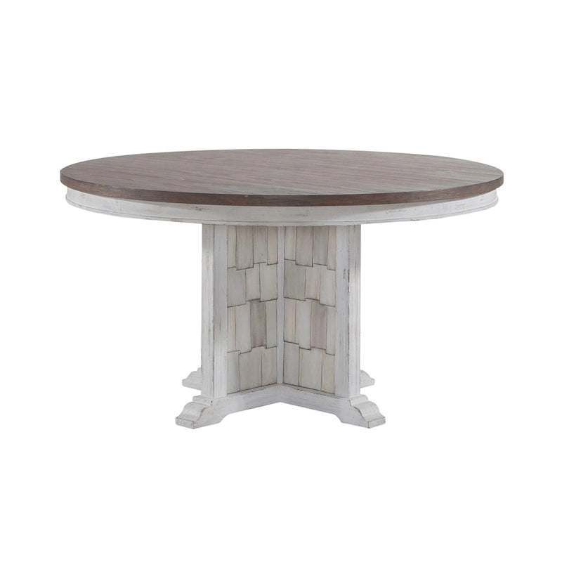 Ensemble de table à piédestal 5 pièces River Place Riverstone blanc