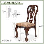 Chaises de salle à manger traditionnelles en bois Carpia (lot de 2) par Furniture of America