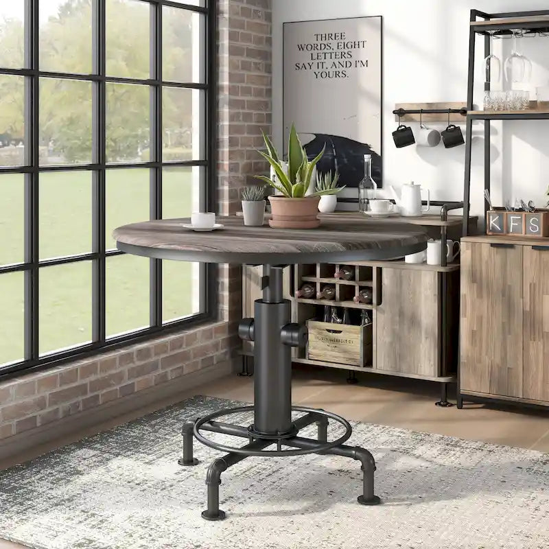 Table de hauteur comptoir noire contemporaine 45 po Cess de Furniture of America
