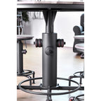 Table de hauteur comptoir noire contemporaine 45 po Cess de Furniture of America