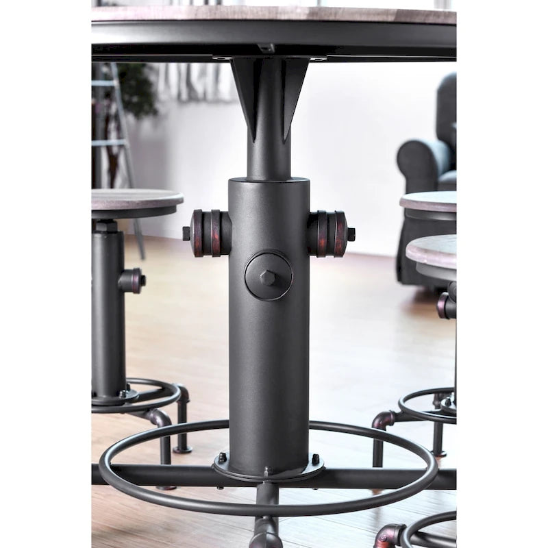 Table de hauteur comptoir noire contemporaine 45 po Cess de Furniture of America