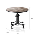 Table de hauteur comptoir noire contemporaine 45 po Cess de Furniture of America