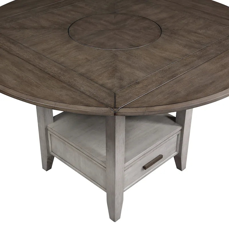 Table à manger hauteur comptoir Steve Silver Two-tone Drop Leaf