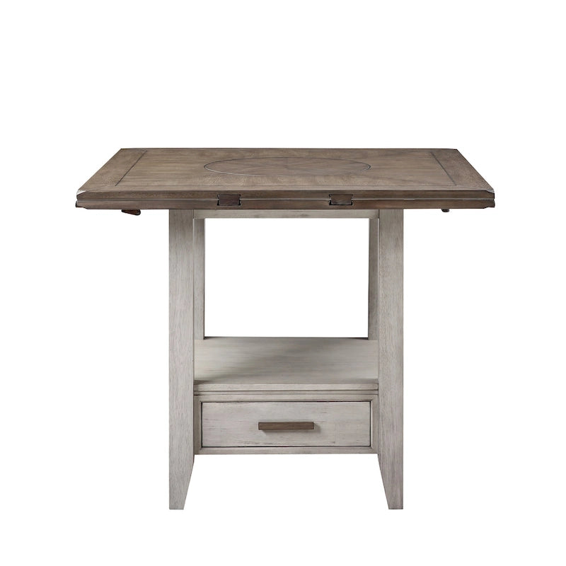 Table à manger hauteur comptoir Steve Silver Two-tone Drop Leaf