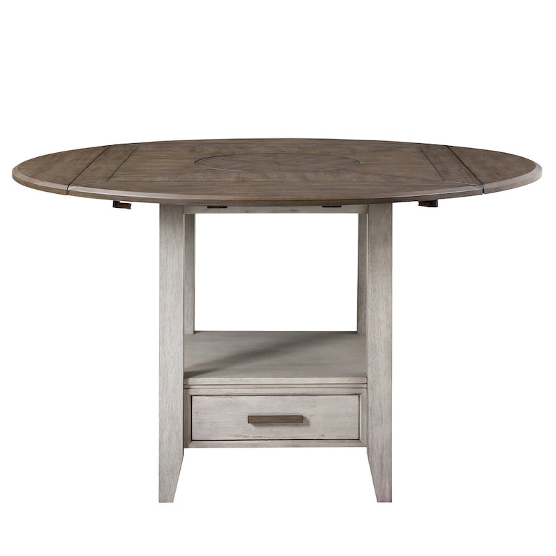 Table à manger hauteur comptoir Steve Silver Two-tone Drop Leaf