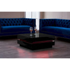 Artiva La Villino Table basse avec télécommande, noire