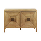 Armoire de rangement à 2 portes géométrique Madison Park Paige avec étagères réglables