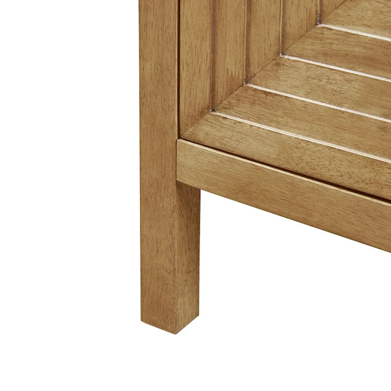 Armoire de rangement à 2 portes géométrique Madison Park Paige avec étagères réglables