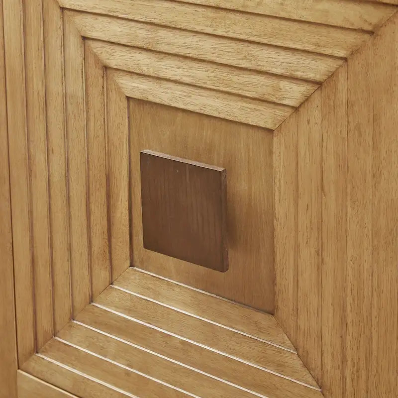 Armoire de rangement à 2 portes géométrique Madison Park Paige avec étagères réglables