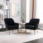 Fauteuil moderne du milieu du siècle en velours et Sherpa