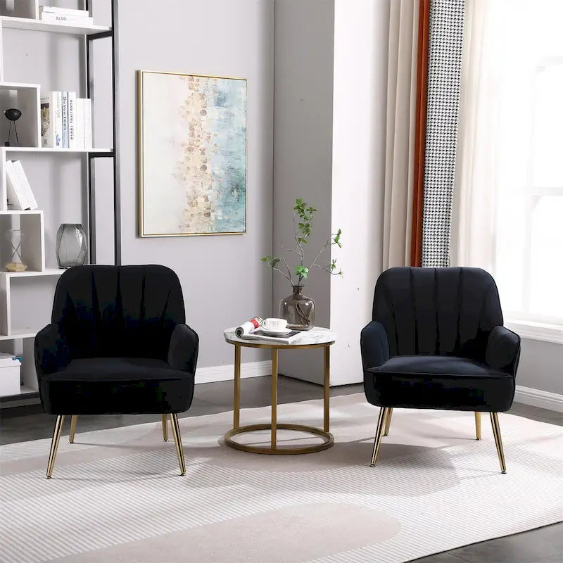 Fauteuil moderne du milieu du siècle en velours et Sherpa