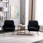Fauteuil moderne du milieu du siècle en velours et Sherpa