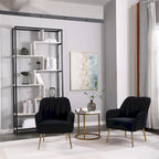 Fauteuil moderne du milieu du siècle en velours et Sherpa