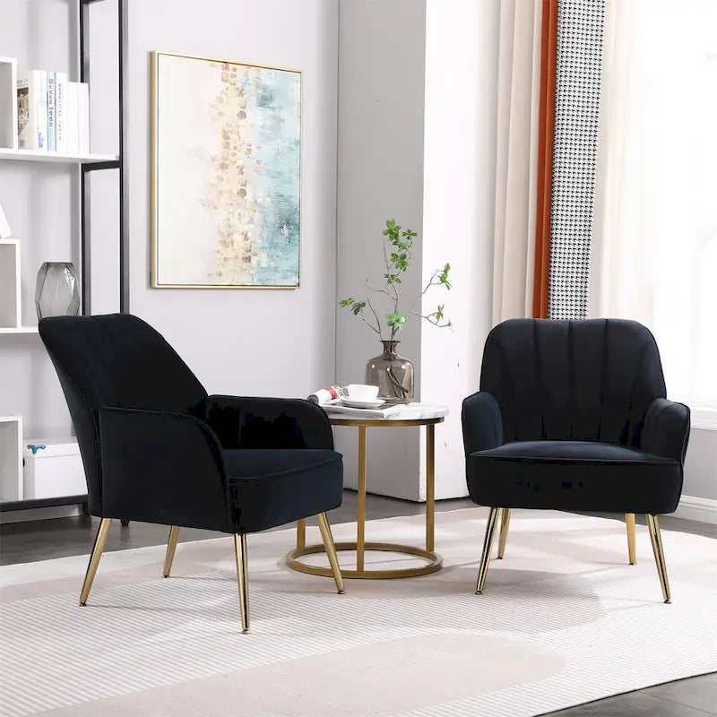 Fauteuil moderne du milieu du siècle en velours et Sherpa