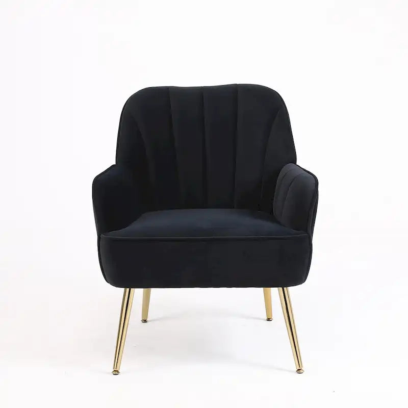 Fauteuil moderne du milieu du siècle en velours et Sherpa