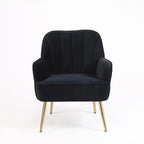 Fauteuil moderne du milieu du siècle en velours et Sherpa