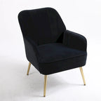 Fauteuil moderne du milieu du siècle en velours et Sherpa