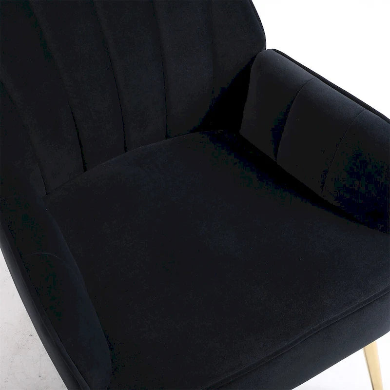 Fauteuil moderne du milieu du siècle en velours et Sherpa