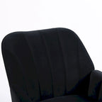 Fauteuil moderne du milieu du siècle en velours et Sherpa
