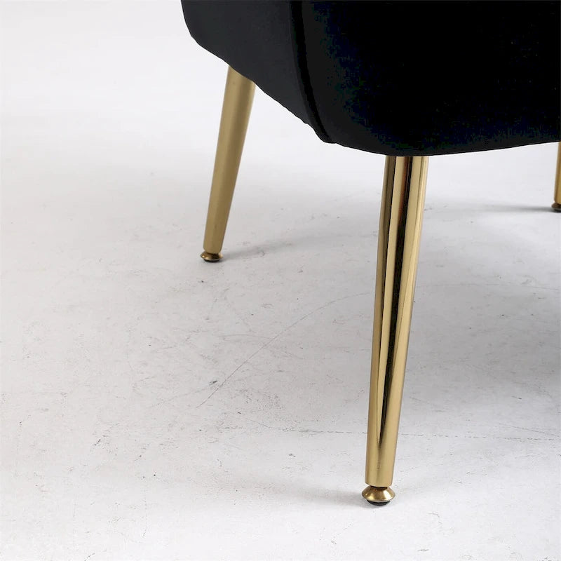 Fauteuil moderne du milieu du siècle en velours et Sherpa