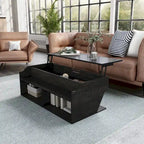 Table basse relevable Denhour DH BASIC Transitional Black Oak de 44 pouces