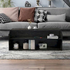 Table basse relevable Denhour DH BASIC Transitional Black Oak de 44 pouces