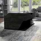 Table basse relevable Denhour DH BASIC Transitional Black Oak de 44 pouces